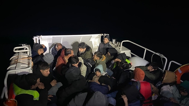 Bodrum açıklarında 39 düzensiz göçmen yakalandı