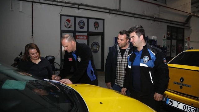 Kırklareli'nde taksiler denetlendi