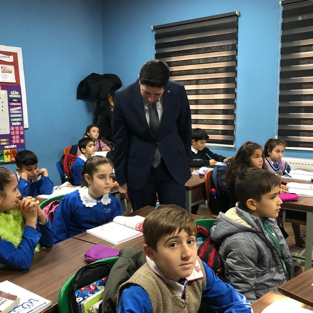 Kaymakam Fatih Erdoğan'dan köy okullarına ziyaret