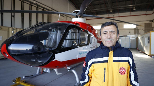 Malatya'da konuşlu ambulans helikopter 6 ildeki hastaların imdadına yetişiyor