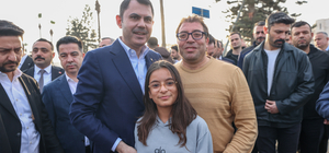 Bakan Kurum, Hatay'da, 455 bininci afet konutu teslimi öncesi incelemelerde bulundu