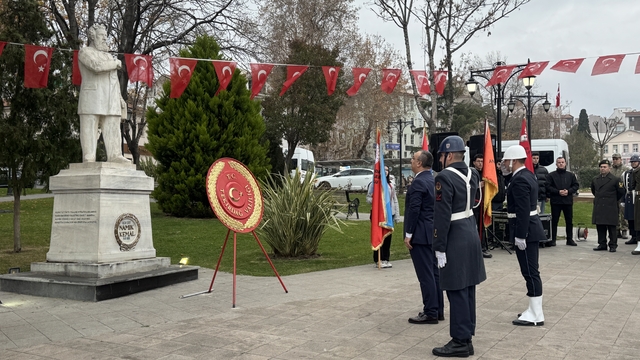 "Vatan şairi" Namık Kemal, doğumunun 185. yıl dönümünde memleketi Tekirdağ'da anıldı