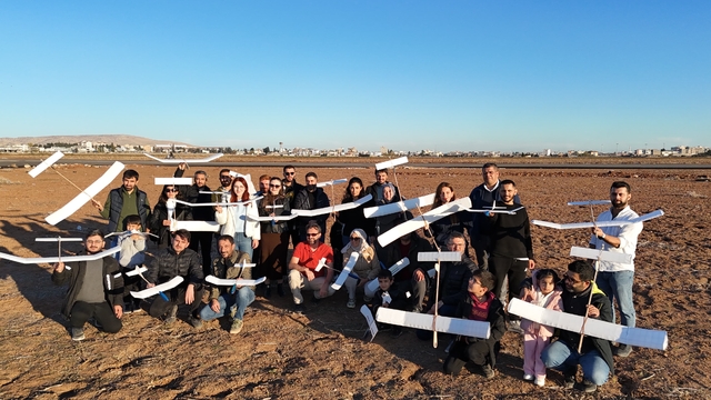 Nusaybin'de ilk kez model uçak eğitimlerinde uygulamalı test etkinliği düzenlendi