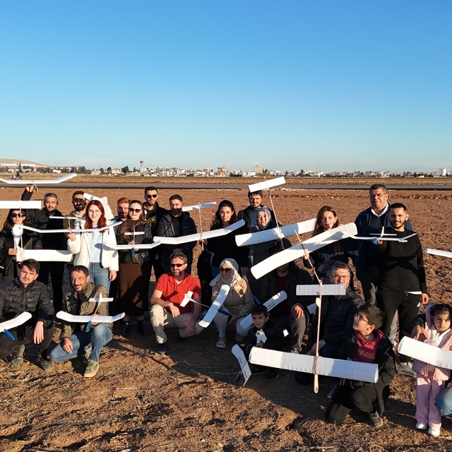 Nusaybin'de ilk kez model uçak eğitimlerinde uygulamalı test etkinliği düze...