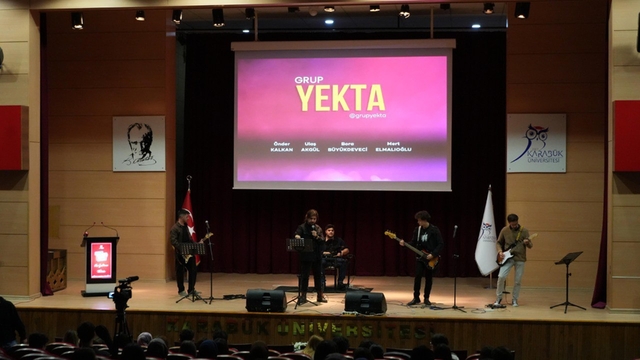 KBÜ'de öğrenci müzik grubu Yekta konser verdi