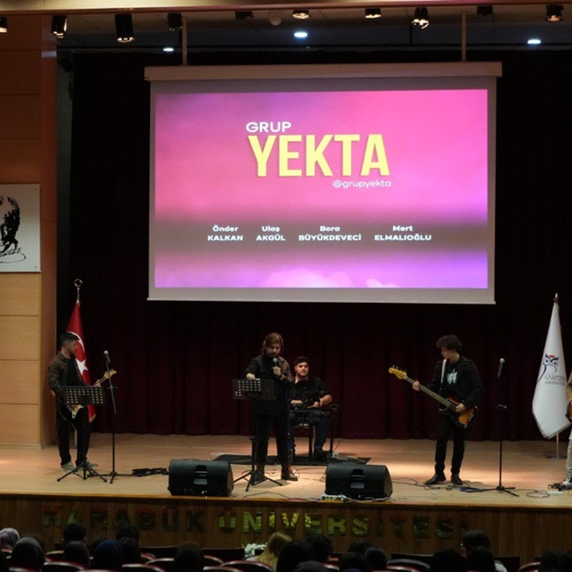 KBÜ'de öğrenci müzik grubu Yekta konser verdi