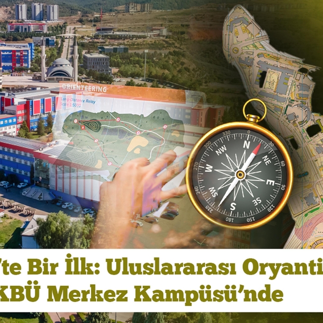 Karabük'te uluslararası standartlarda tek oryantiring haritası KBÜ'de