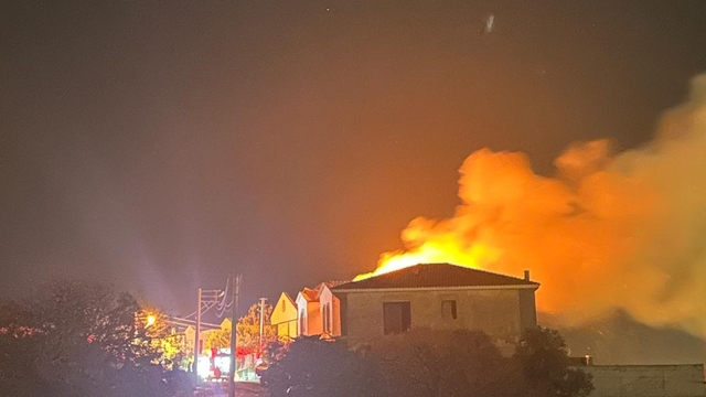 Çeşme'de villa yangını