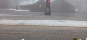 Samanlı Dağları'nın zirvesinde kar yağışı devam ediyor