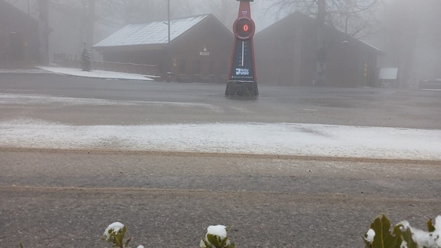 Samanlı Dağları'nın zirvesinde kar yağışı devam ediyor