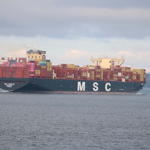 'MSC Türkiye', Çanakkale Boğazı'ndan geçti