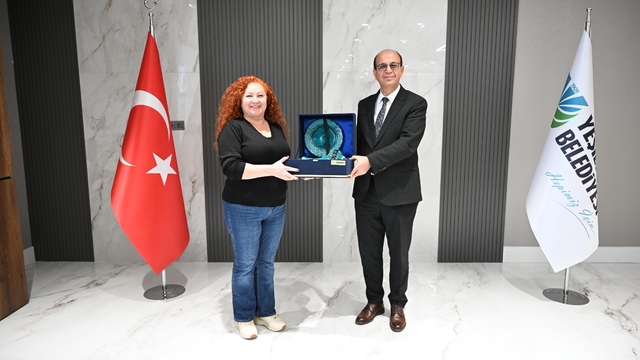 "Gençlik ve Ailem" konulu kısa film yarışması konukları, Başkan Geçit ile bir araya geldi