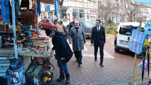 Küre ilçesinde Kaymakam Çakır ve Belediye Başkanı Turan esnafı ziyaret etti