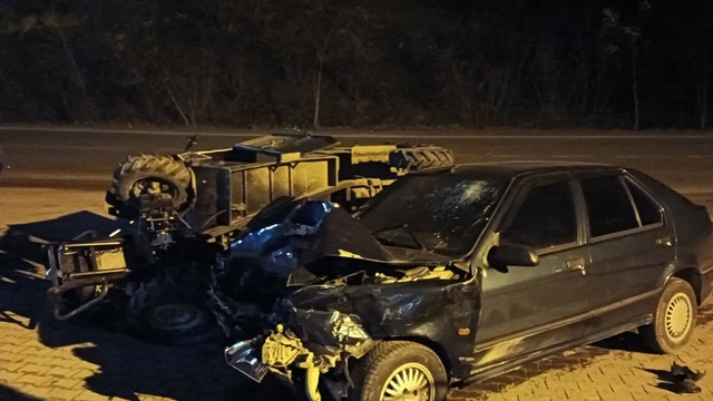 Ordu'da patpat ile otomobil çarpıştı: 2 yaralı