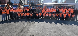 Karla ve buzla mücadele dualarla başladı