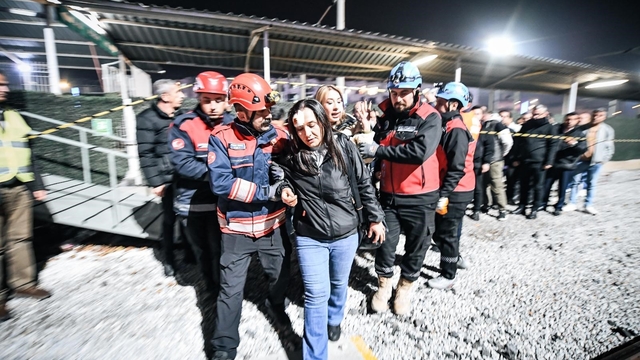 Menemen İZBAN İstasyonu'nda deprem ve kaza tatbikatı