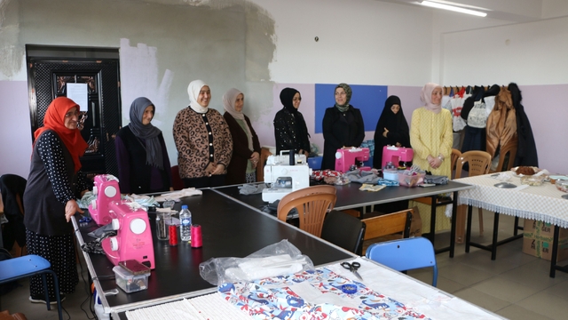 Of'ta kadınlara yönelik dikiş kursu açıldı