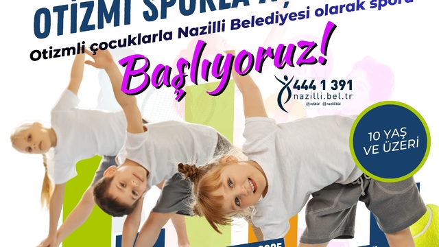 Nazilli Belediyesi'nden otizmli çocuklara spor kursu