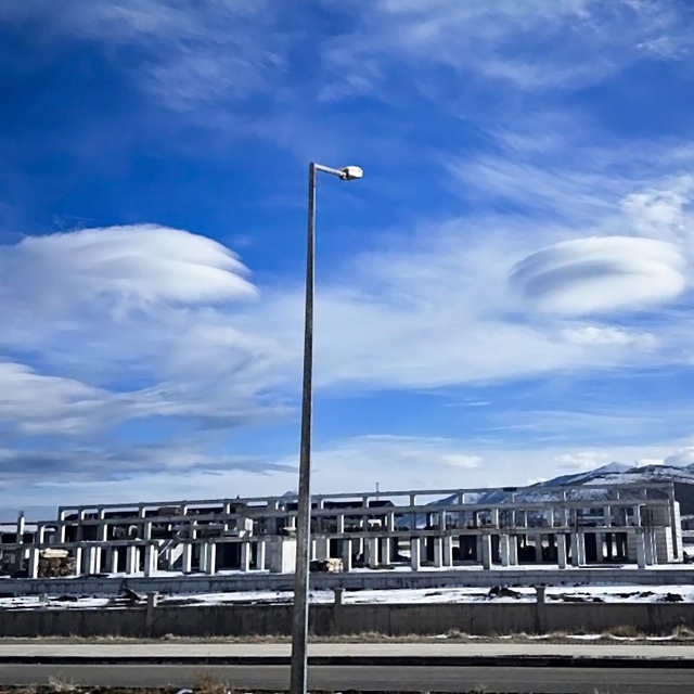 Bitlis semalarında lentiküler bulut görüntülendi