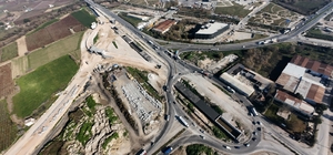 Gediz Kavşağında çalışmalar hız kesmeden devam ediyor