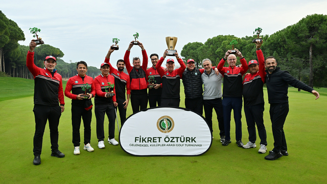 Fikret Öztürk Kulüplerarası Golf Turnuvası'nda şampiyon Kemer Golf Kulübü