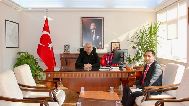 Aydın Aile ve Sosyal Hizmetler İl Müdürü Türkoğlu, Kaymakam Akça ile bir araya geldi