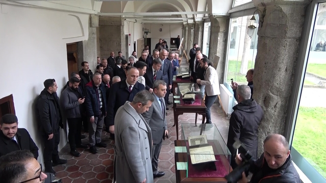 "Amasya'dan İstanbul'a Şeyh Hamdullah Yazma Eser Sergisi" açıldı