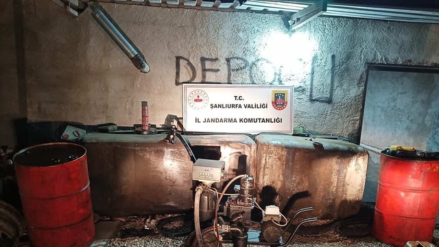 Şanlıurfa'da 1270 litre kaçak akaryakıt ele geçirildi