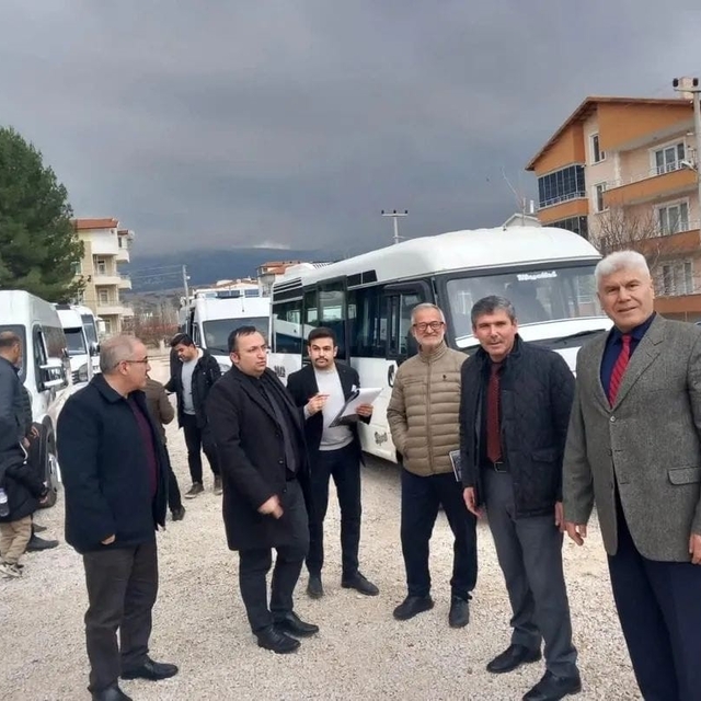 Dinar'da öğrenci servis araçlarına yönelik denetim