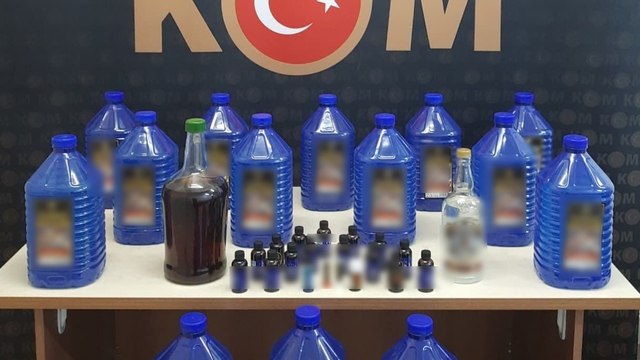 Burdur'da 2025'te bin 284 litre kaçak ve sahte alkol ele geçirildi