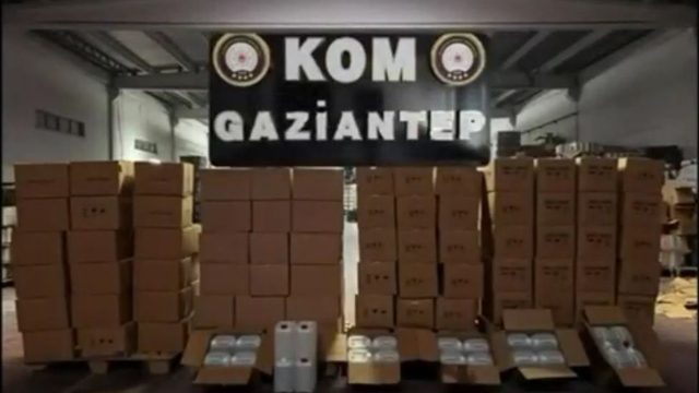 Gaziantep'te 4 bin 520 litre etil alkol ele geçirildi