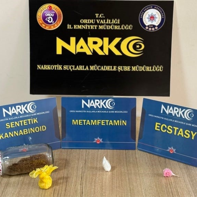 Ordu'da uyuşturucu operasyonlarında 1 tutuklama