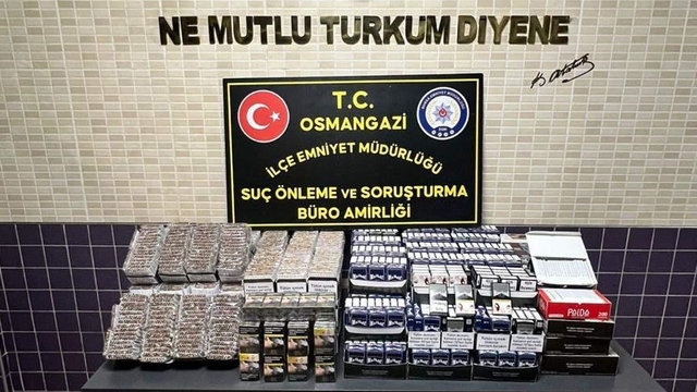Bursa'da sigara kaçakçılığı operasyonunda 2 şüpheli yakalandı