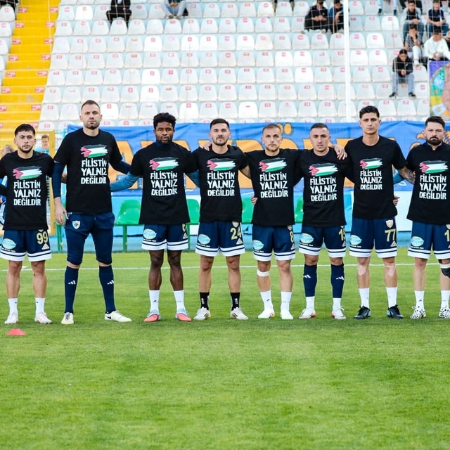 Erzurumspor'dan Filistin'e destek  çağrısı