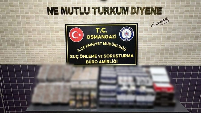 Bursa'da 283 bin adet kaçak sigara ele geçirildi