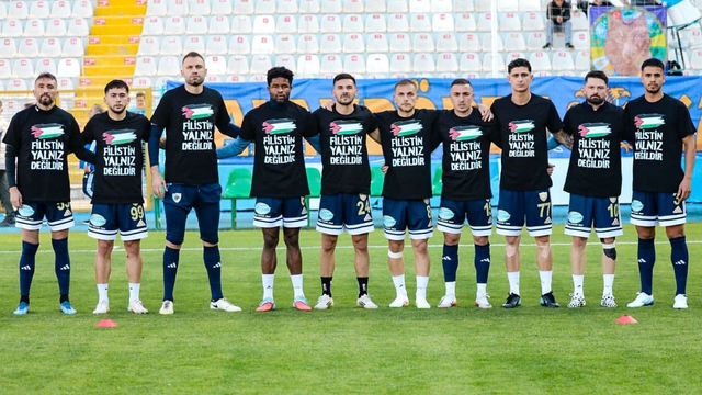 Erzurumspor'dan Filistin'e destek  çağrısı