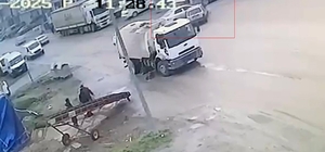 Karabük'te kaza anı ve tehlikeli yolculuk kameraya yansıdı