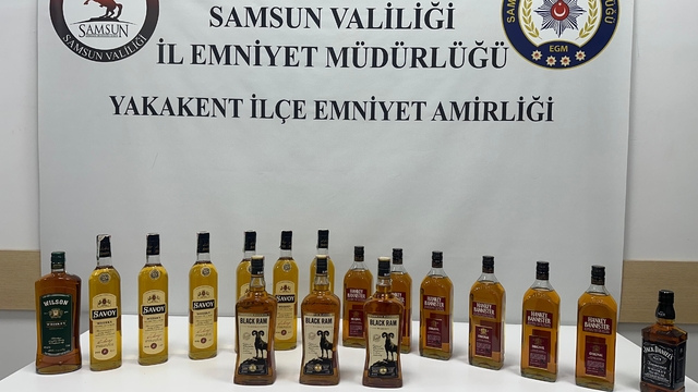 Samsun'da sahte ve kaçak alkollü içki operasyonu düzenlendi