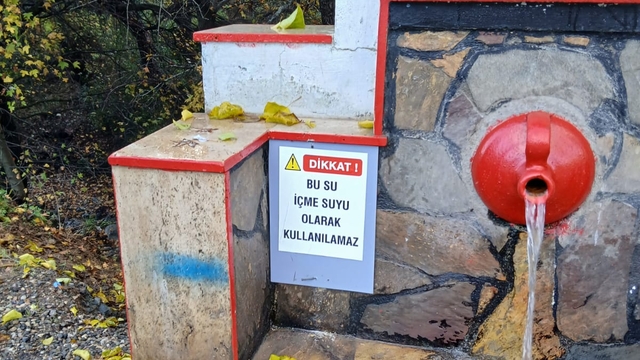 Datça'da beş çeşmeye "içilemez" uyarısı