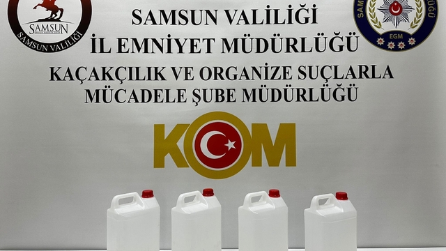 Samsun'da yılbaşı öncesi kaçak alkol operasyonu