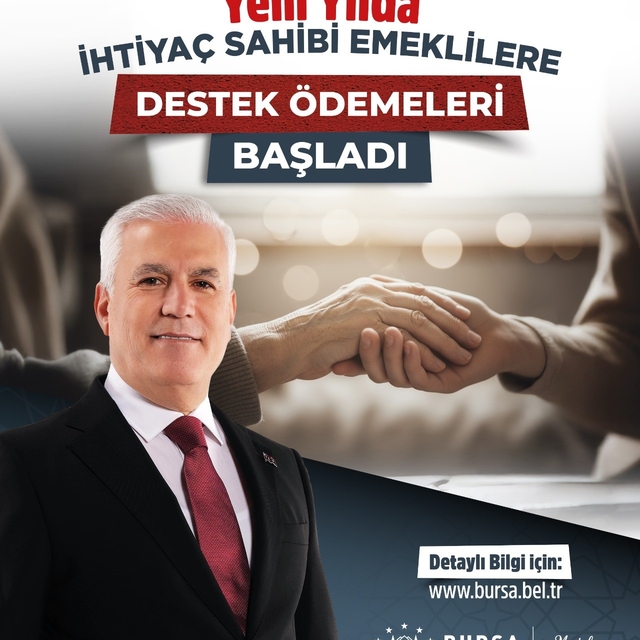 Büyükşehir'den emeklilere yeni yıl desteği