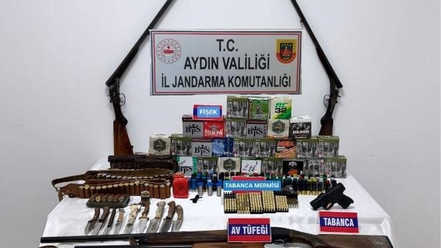 Aydın'da silah ve uyuşturucu operasyonu: 2 gözaltı