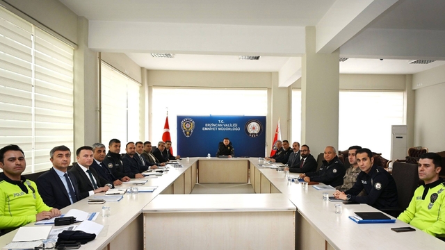 Erzincan'da yeni yıl tedbirleri masaya yatırıldı