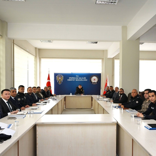 Erzincan'da yeni yıl tedbirleri masaya yatırıldı
