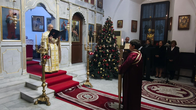 Mersin'de Ortodoks Kilisesi'nde Noel ayini yapıldı