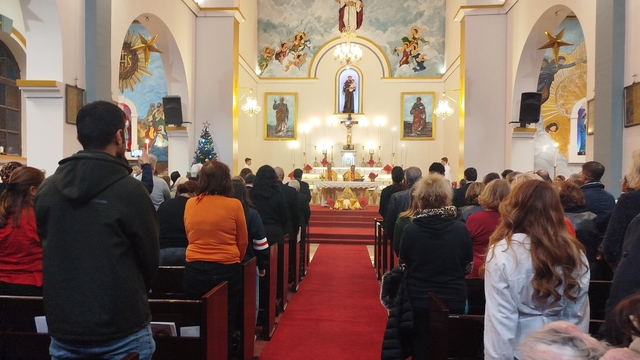 Mersin'de Rum Ortodoks Kilisesi'nde Noel ayini düzenlendi