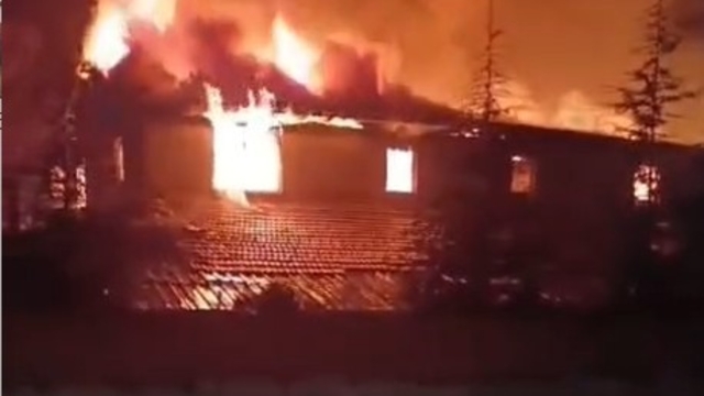 Turhal'da çıkan yangında bir kadın hayatını kaybetti