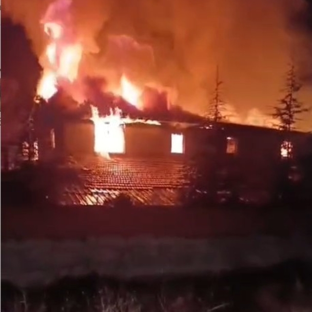 Turhal'da çıkan yangında bir kadın hayatını kaybetti