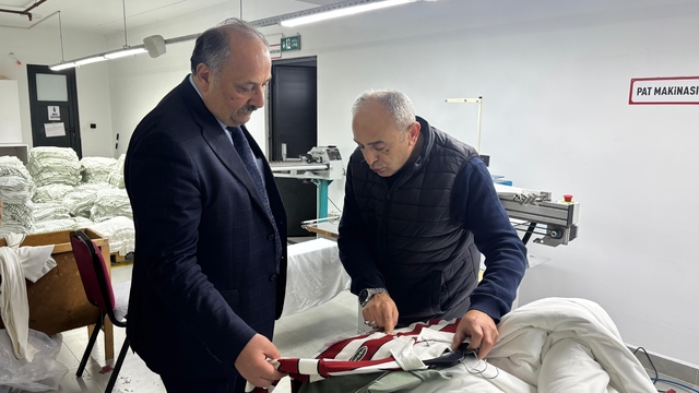 Salıpazarı Belediye Başkanı Karaca'dan tekstil firmasına ziyaret