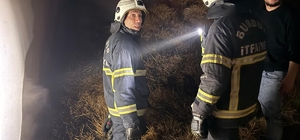 Burdur'da çıkan yangında 2 bine yakın saman balyası zarar gördü